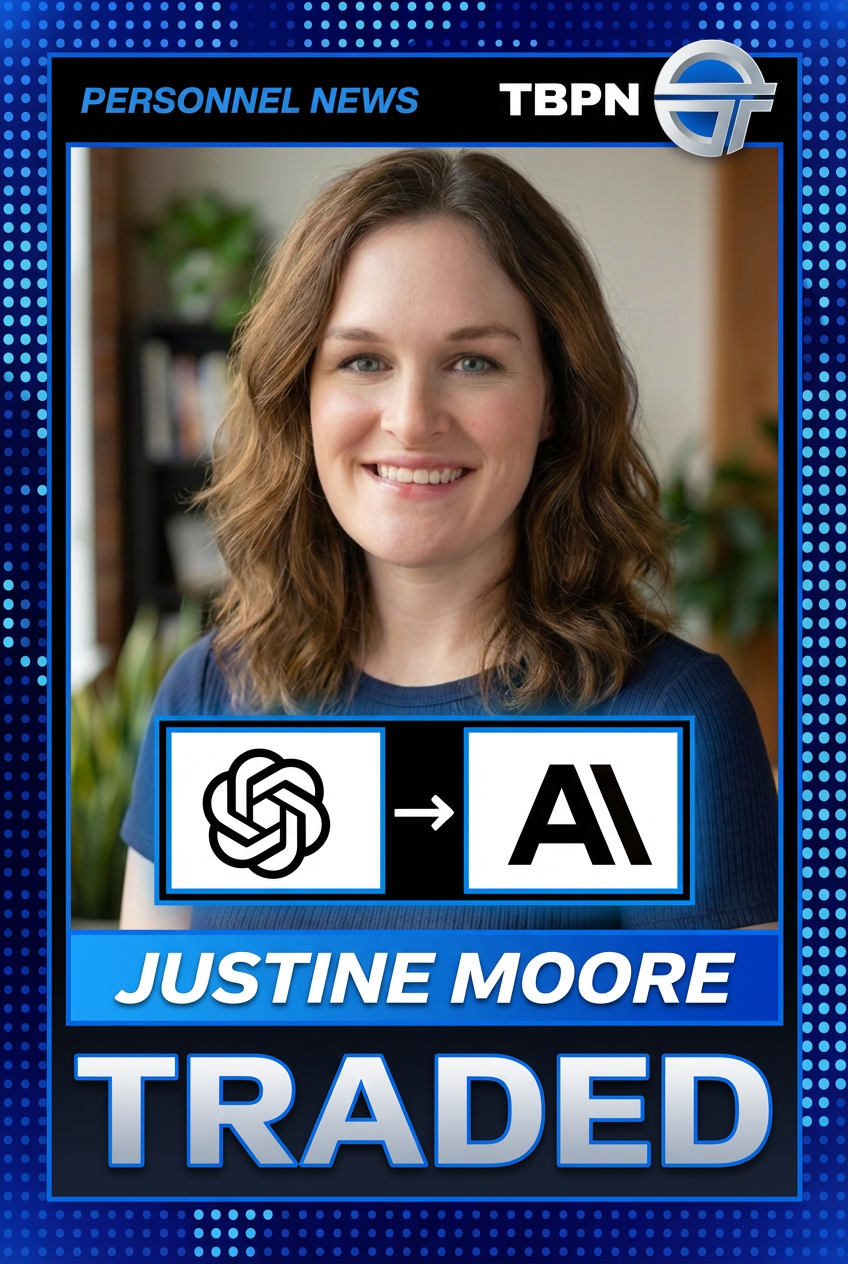Example output from TBPN Trading Card Generator