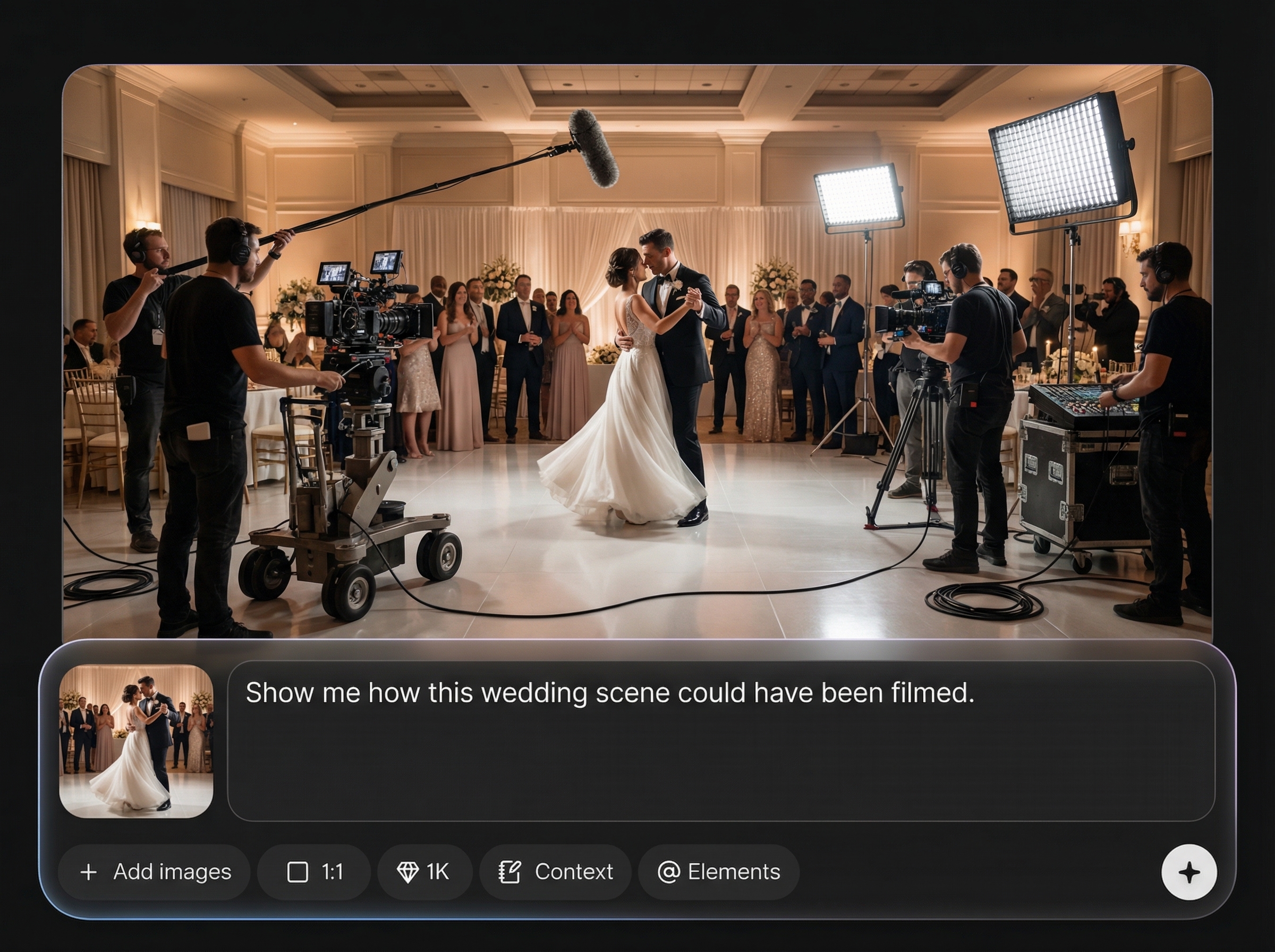 Cinematic camera reveal