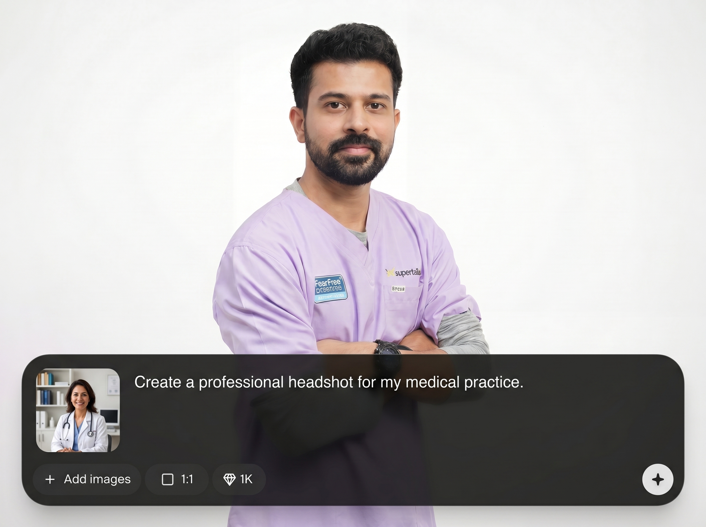 Clinic-ready portrait styles