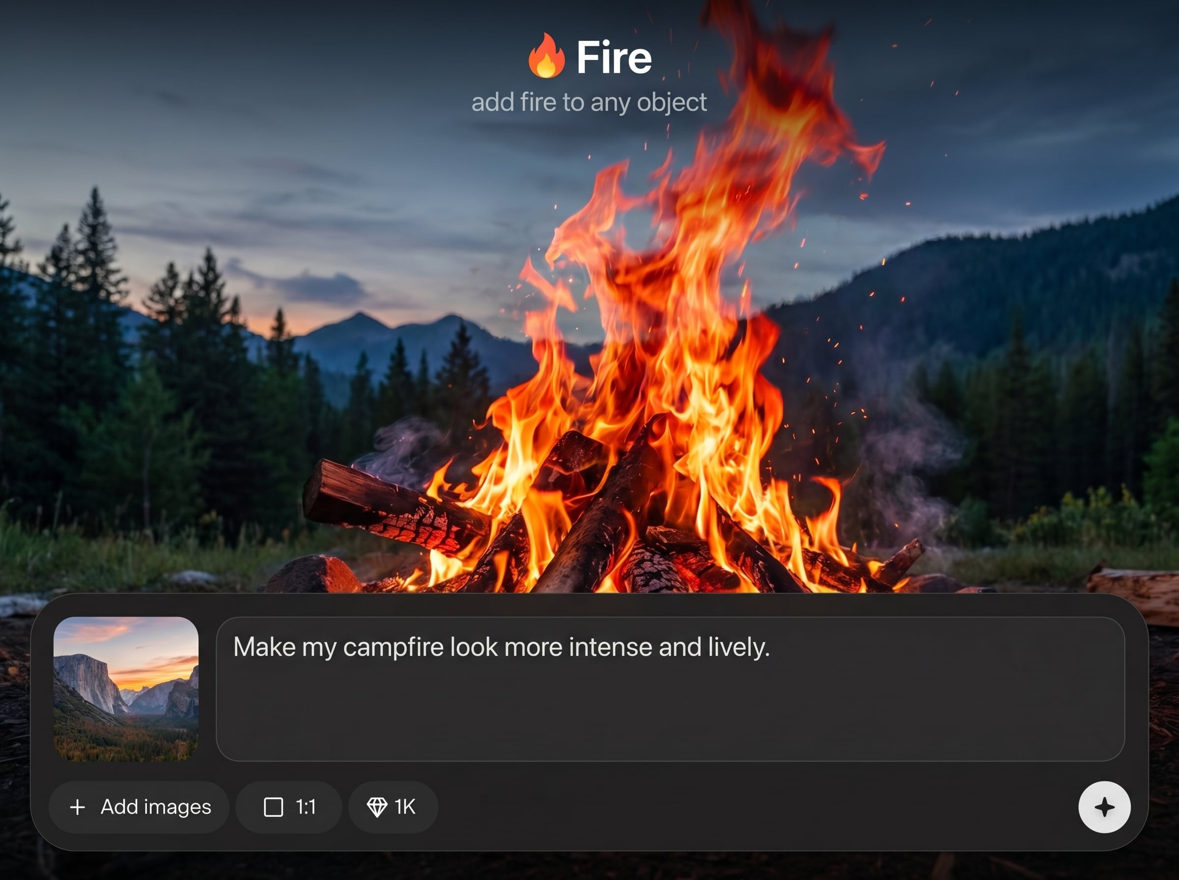 Cinematic flame realism